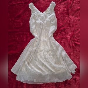 Vintage  Pretty Angel Layered Silk Blend Dress - Whimsigoth Boho Fairy